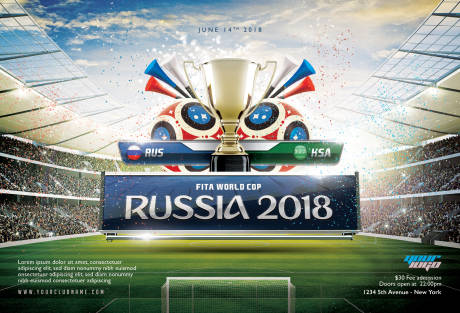 编号：20190106185425375【享设计】源文件下载-俄罗斯足球世界杯广告展板