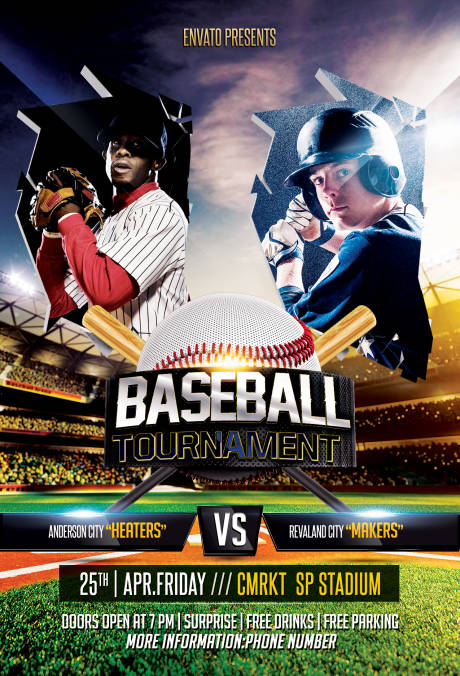 编号：20190107215958761【享设计】源文件下载-棒球垒球运动员比赛海报