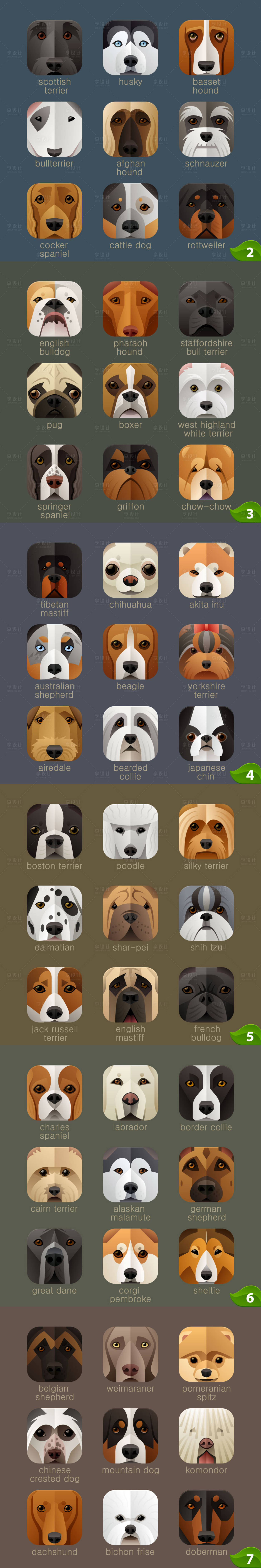 源文件下载【APP狗头像icon设计UI设计】编号：86720000029787422