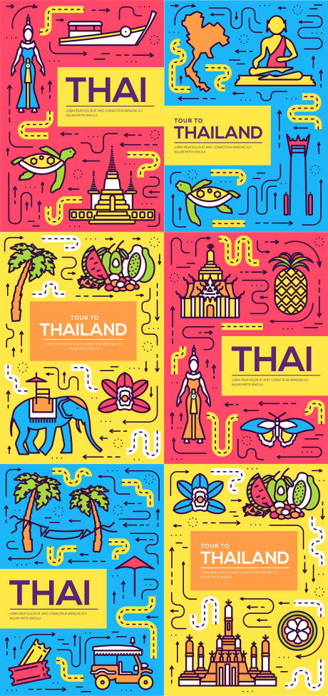 编号：20190318163536792【享设计】源文件下载-创意泰国手绘海报
