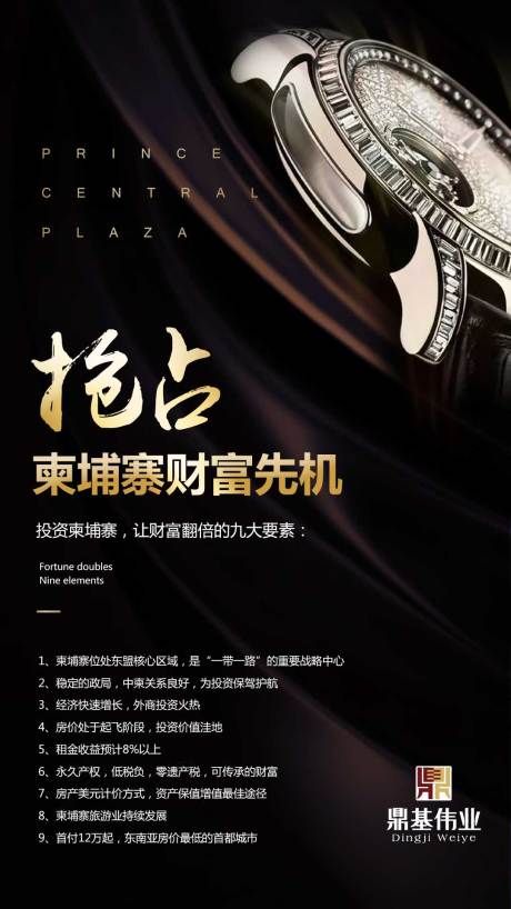 源文件下载【黑金商业招商财富房地产闪屏移动端海报】编号：91010000094977876