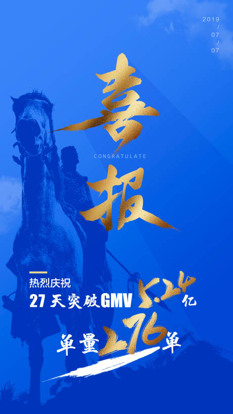 源文件下载【享设计】搜索编号：86480000128372546【大气喜报捷报移动端海报】