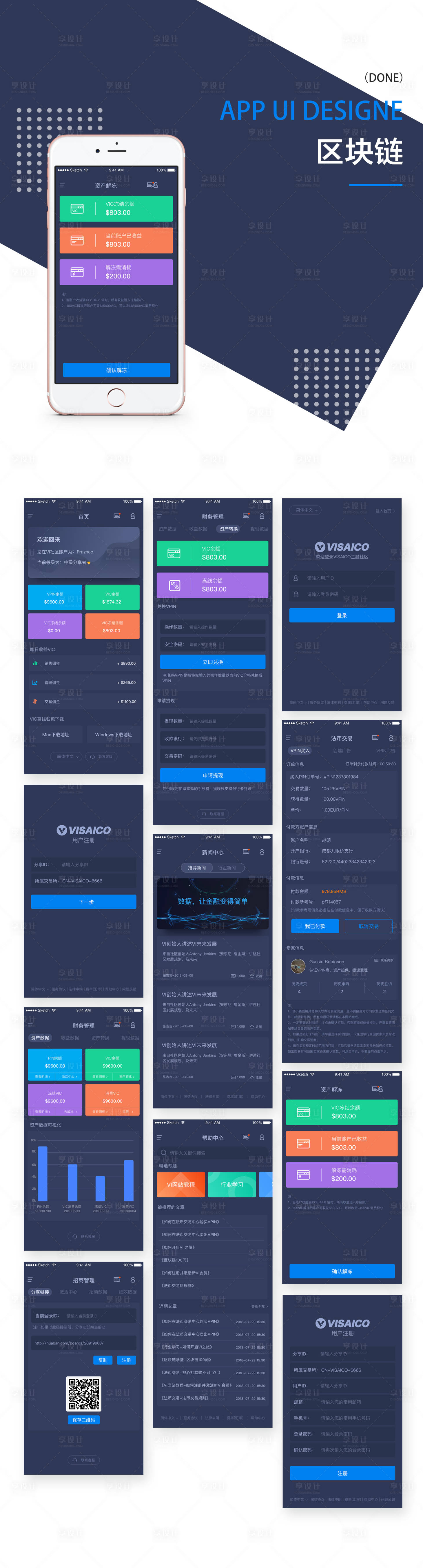 源文件下載【享設(shè)計(jì)】搜索編號(hào)：70080000138972005【區(qū)塊鏈移動(dòng)端APP界面設(shè)計(jì)整套】