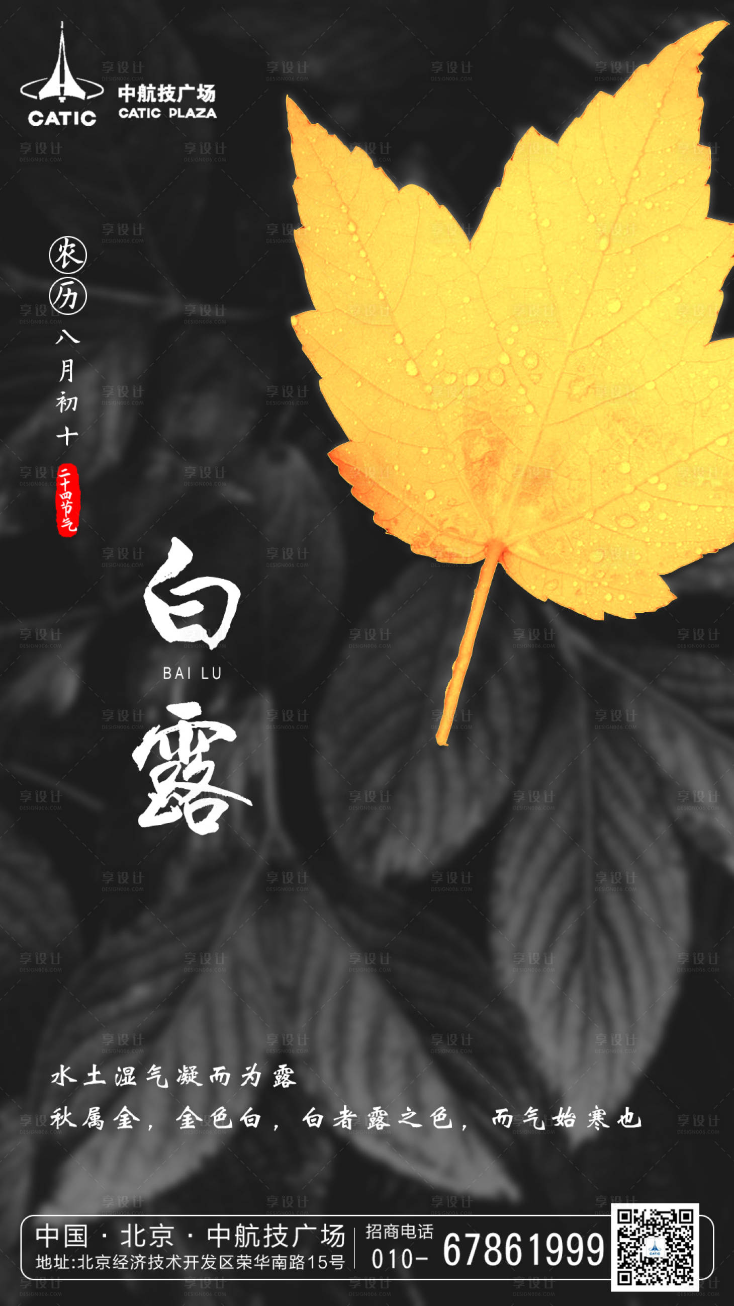 源文件下載【享設計】搜索編號：24500000159345707【二十四節氣之白露移動端海報】