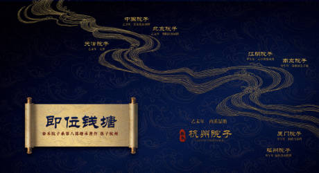 源文件下載【杭州錢塘江房地產(chǎn)戶外廣告展板海報(bào)】編號(hào)：96540000197447873