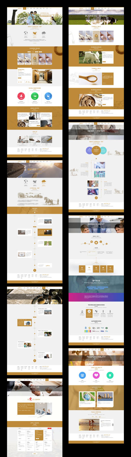 编号：20191028222716501【享设计】源文件下载-奶粉企业官网网站设计整套