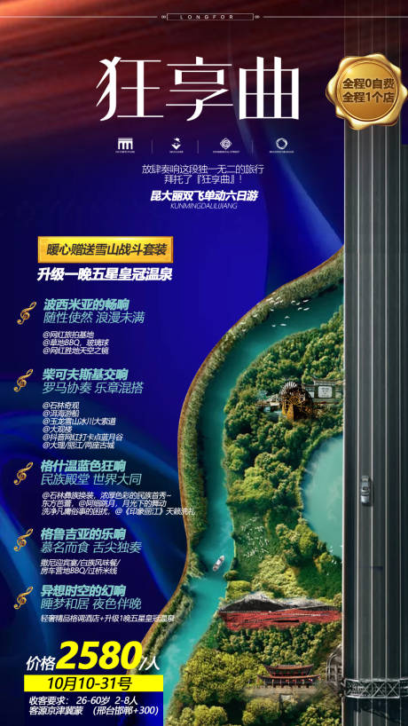 源文件下载【云南狂想曲旅游合成海报】编号：25010000194365944