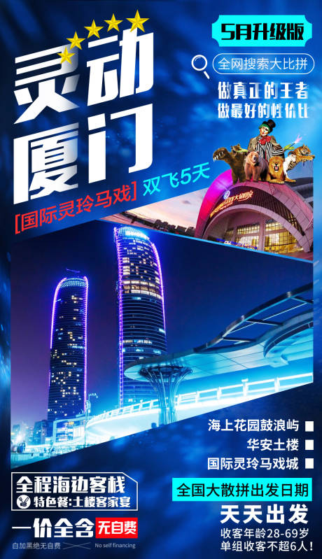 源文件下载【厦门升级版旅游海报】编号：98280000206952726