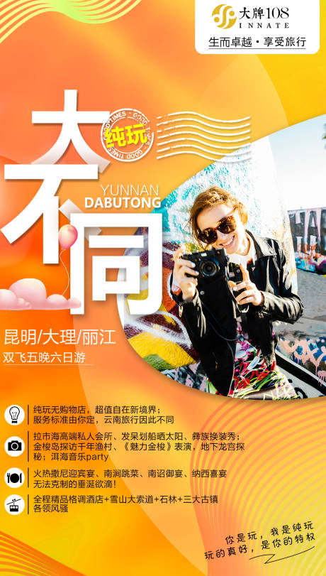 源文件下载【享设计】搜索编号：33850000184615411【云南旅游海报】
