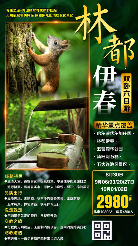 黑龙江伊春森林大自然东北旅游海报-源文件【享设计】
