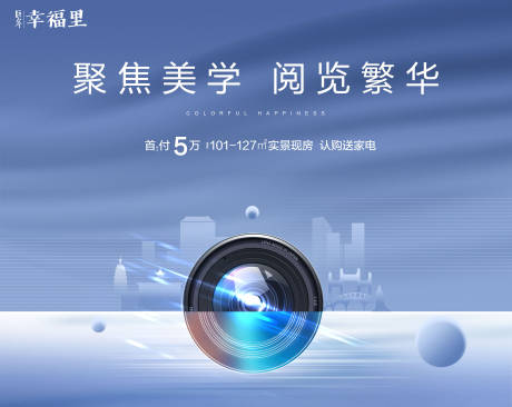 源文件下载【摄影镜头拍照地产广告展板海报】编号：54870000251372924