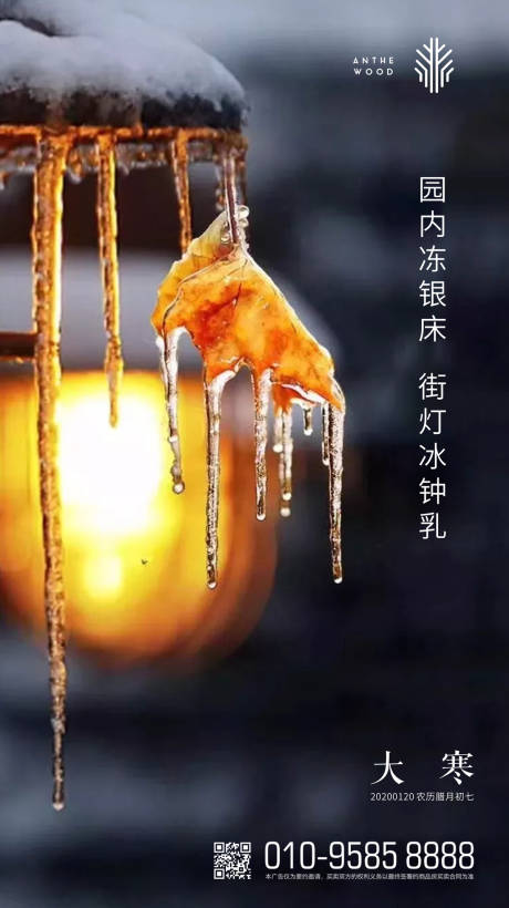 源文件下載【大寒節氣移動端海報】編號：39510000237225782