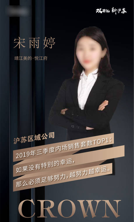 源文件下载【大气黑金销售冠军单人移动端海报】编号：33130000266361832