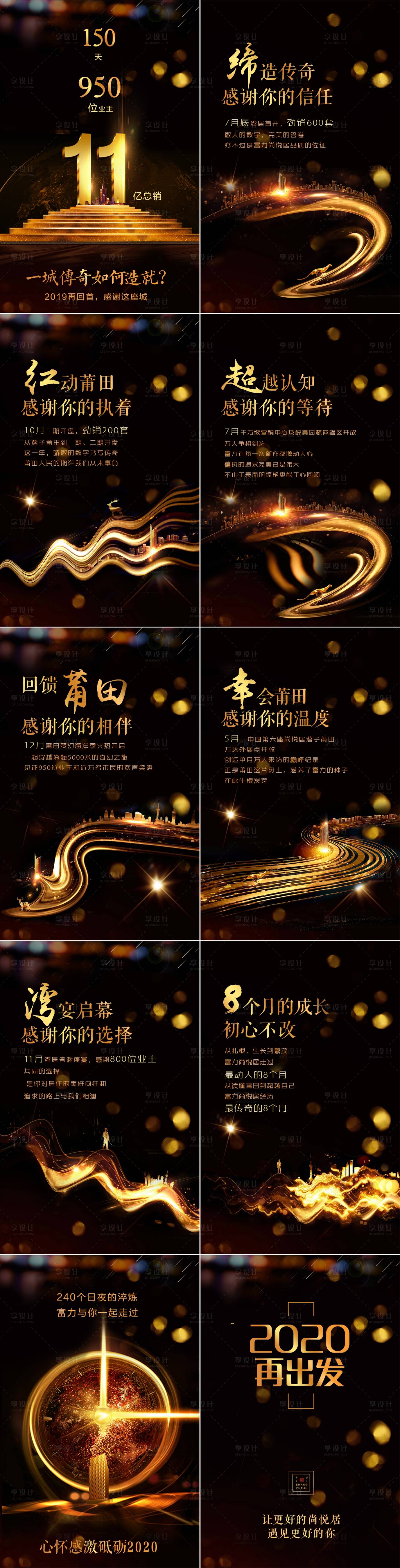 源文件下載【享設計】搜索編號：16370000271025519【大氣黑金地產年終回顧專題H5】