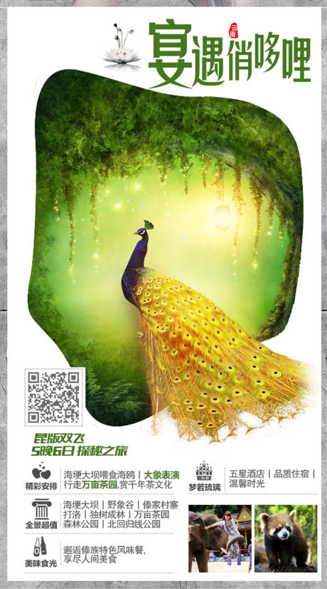 编号：20191227152332737【享设计】源文件下载-云南西双版纳旅游海报