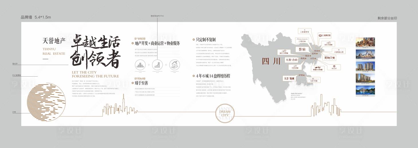 源文件下载【白色四川地产品牌墙背景板】编号：59510000263265818