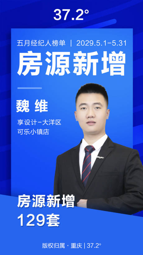 源文件下載【優秀經紀人排行榜標桿榜單人物海報】編號：48630000364692391