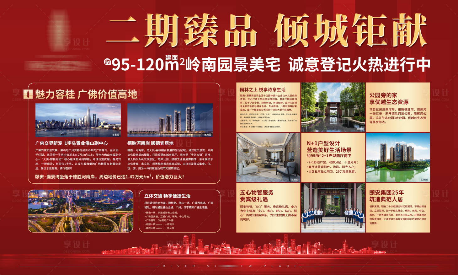 源文件下载【享设计】搜索编号：97780000350817353【房地产价值点海报展板】