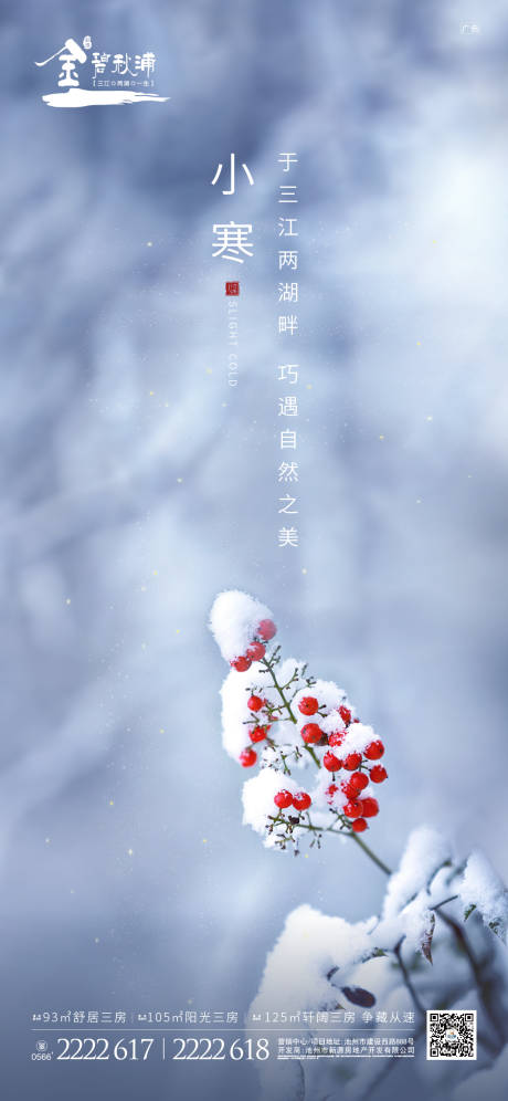 源文件下载【小寒节气地产移动端海报】编号：79550000332838648
