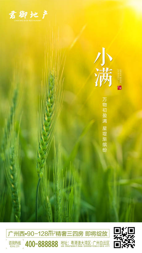 源文件下载【房地产小满节气海报】编号：11400000325004587