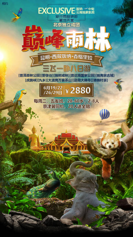 编号：20200102144932935【享设计】源文件下载-巅峰雨林旅游海报（TIF用PS打开）