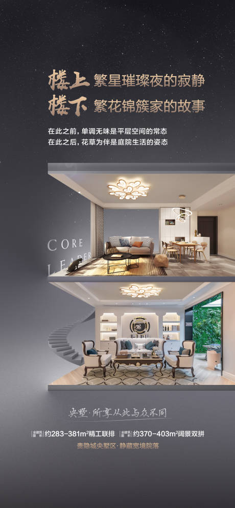 源文件下載【公寓loft聯排別墅價值點海報】編號：13600000366591673
