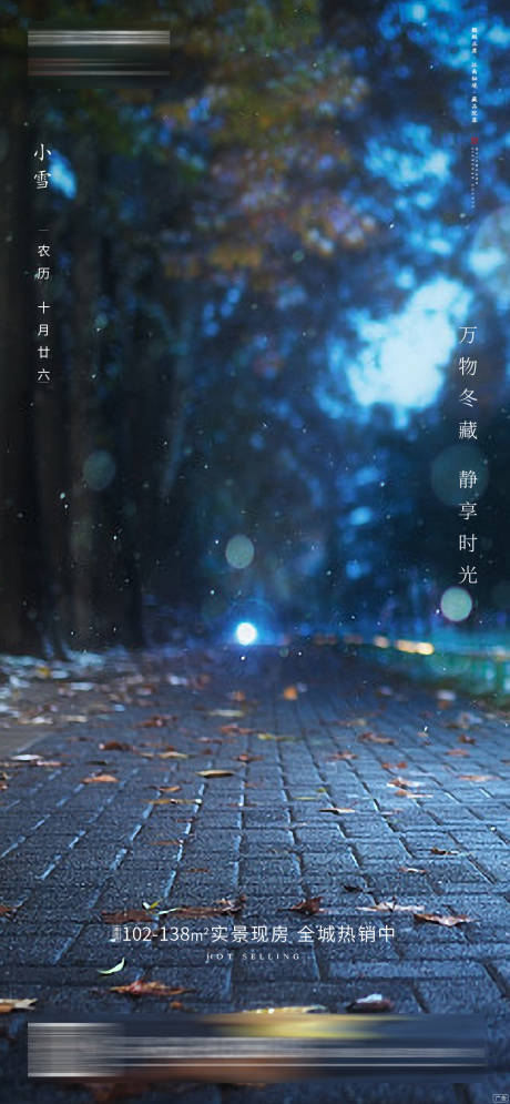 源文件下载【小雪节气微信海报】编号：13470000435555285