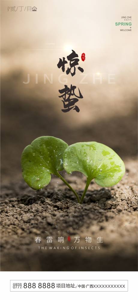 源文件下載【驚蟄節氣移動端海報】編號：49860000433975831