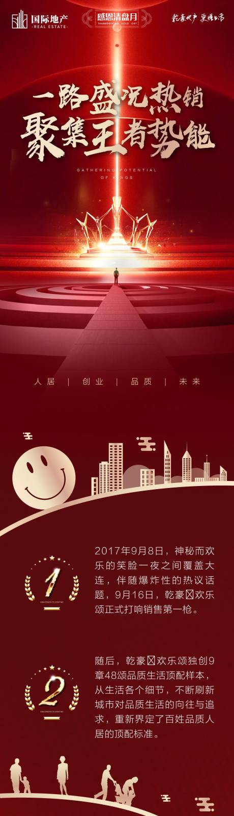 源文件下载【房地产盛况热销王冠火爆盛况创意长海报】编号：64590000387911878