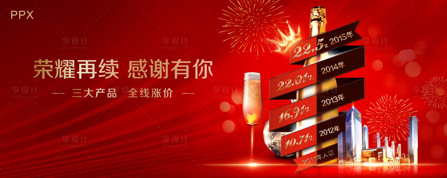 源文件下载【享设计】搜索编号：69180000442482380【房地产新年销冠开盘活动展板】