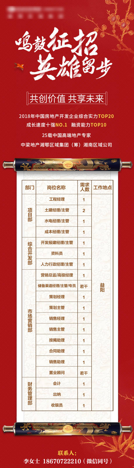 源文件下载【房地产招聘移动端海报长图】编号：81650000463718403