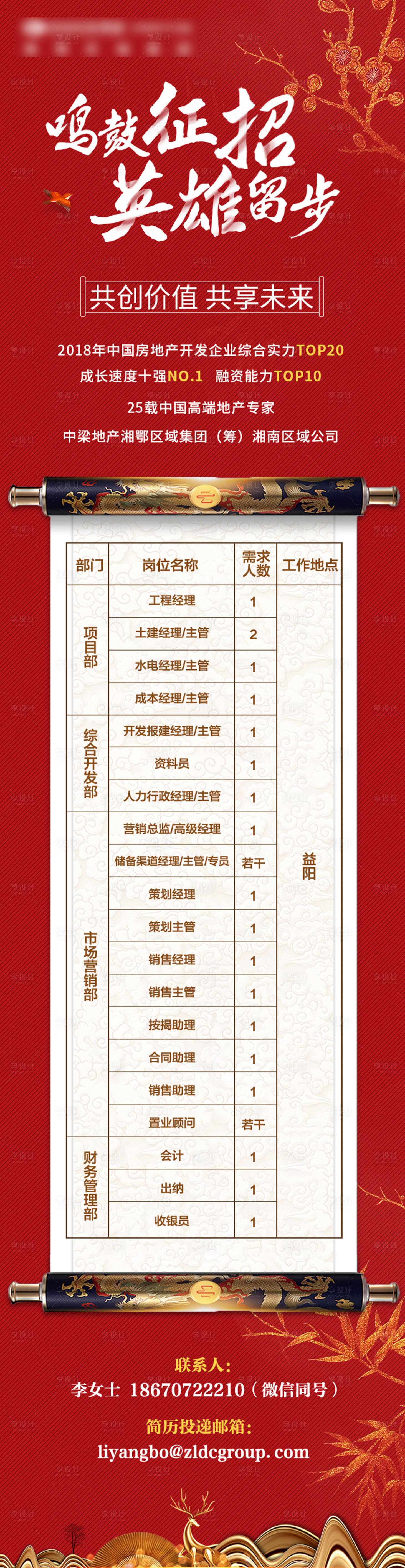 源文件下载【房地产招聘移动端海报长图】编号：81650000463718403