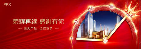 源文件下载【房地产涨价时间海报展板】编号：10830000442627845