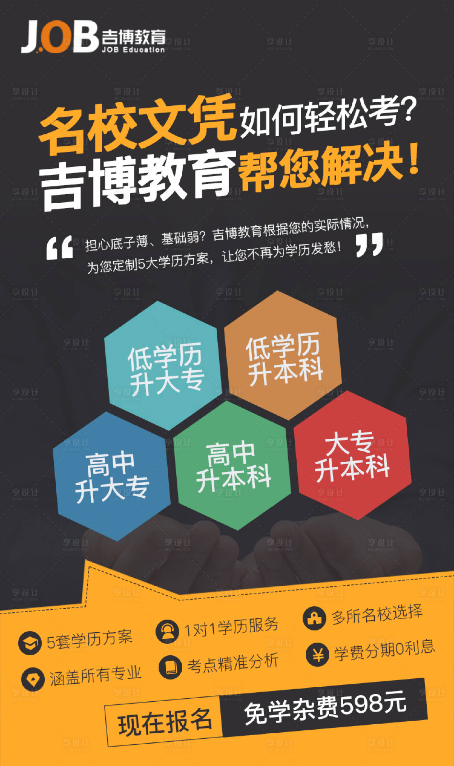 源文件下載【享設計】搜索編號：62590000433426651【培訓教育移動端海報】