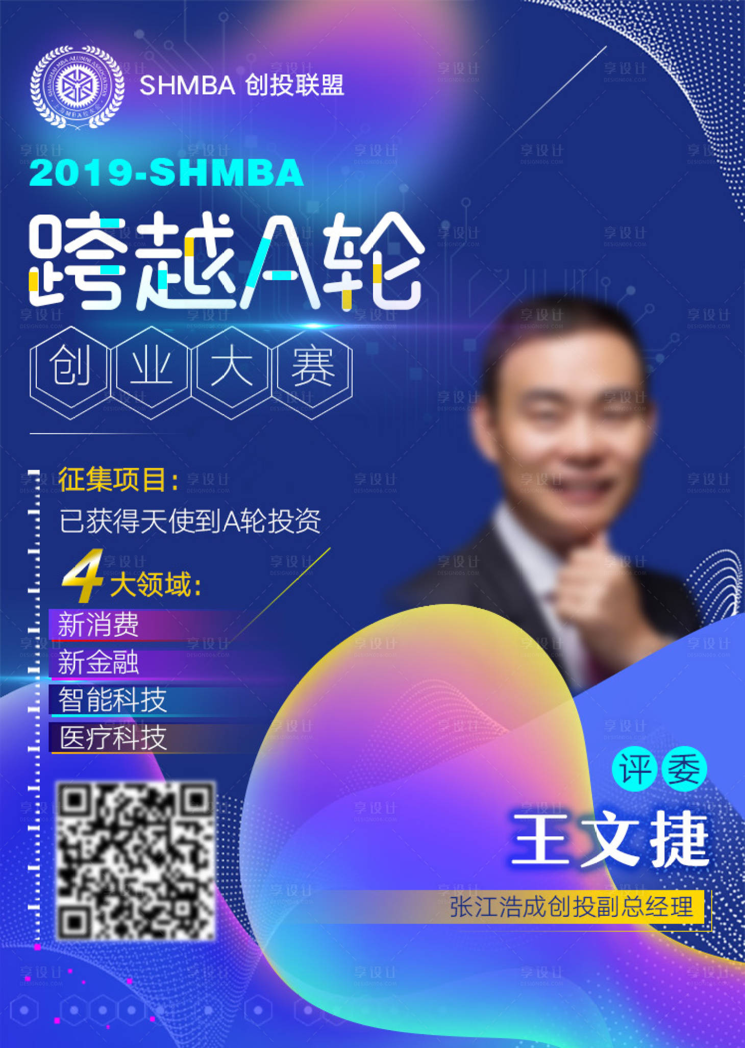 源文件下載【享設計】搜索編號：20560000449771895【跨越A輪創業大賽海報】