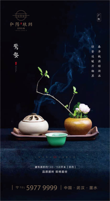 编号：20200227233608978【享设计】源文件下载-惊蛰茶壶茶道地产海报