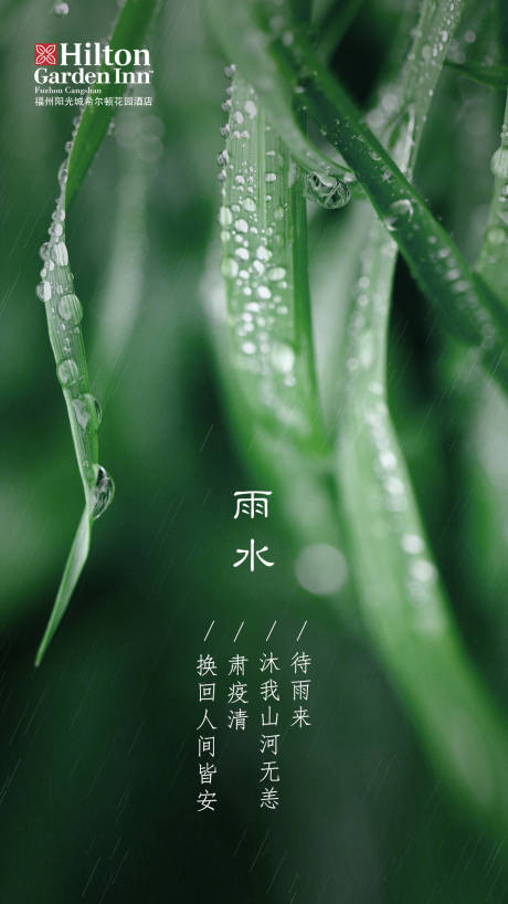 源文件下载【雨水节气移动端海报】编号：39320000558446852