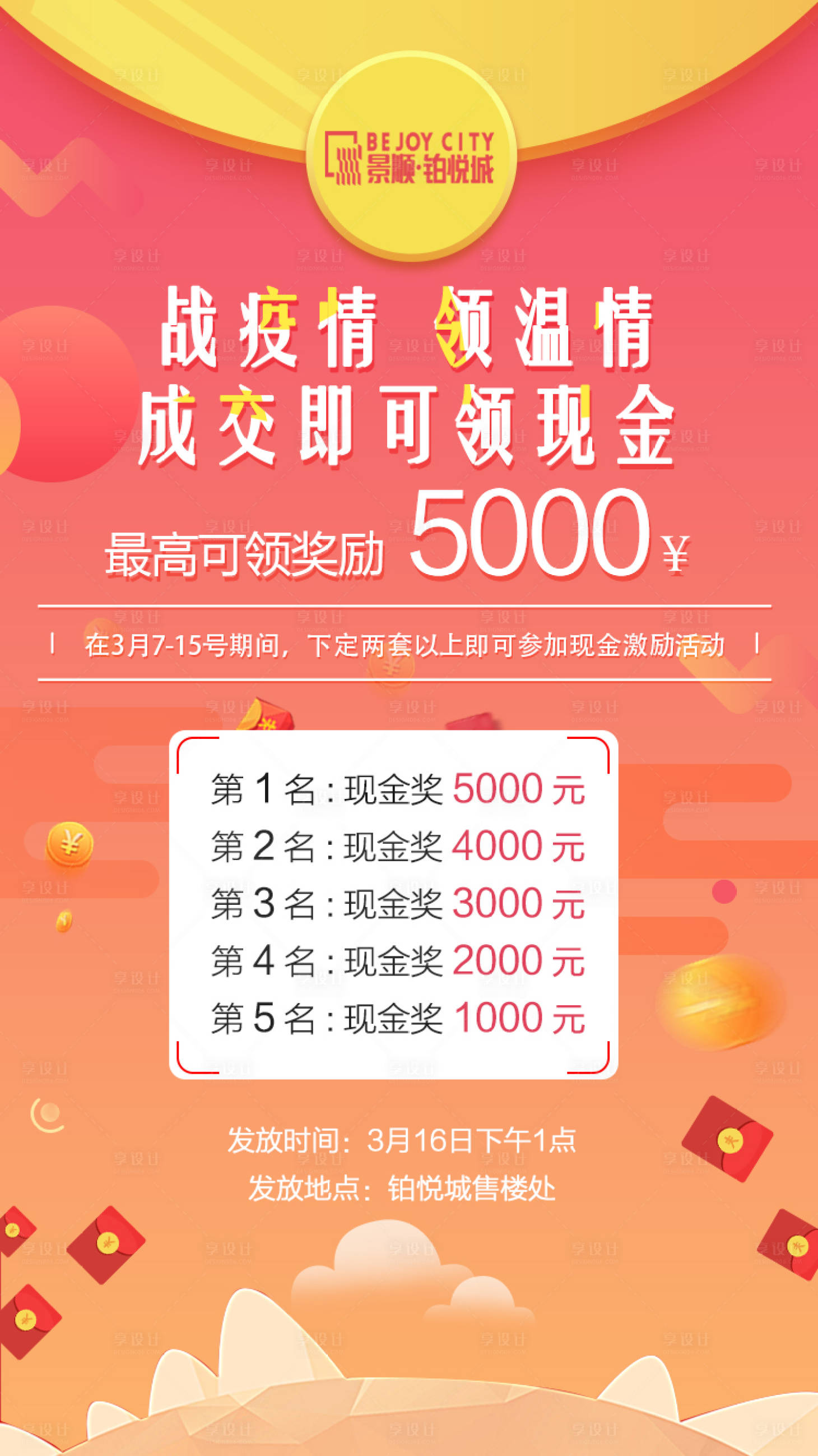源文件下载【享设计】搜索编号：69330000500081759【地产热销活动移动端海报】
