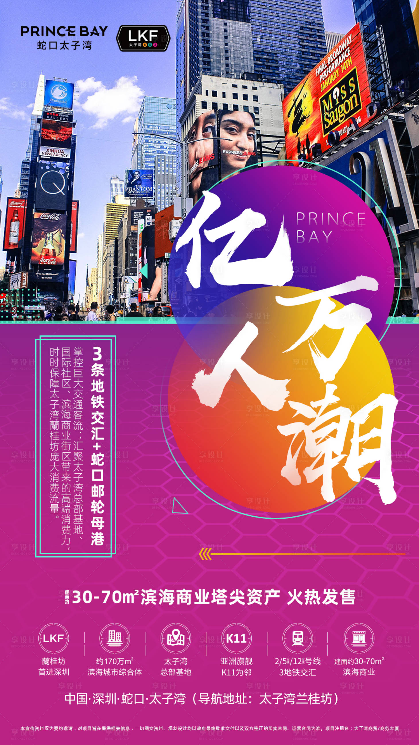 源文件下載【享設計】搜索編號：99470000576449488【人潮商業商鋪地產海報】