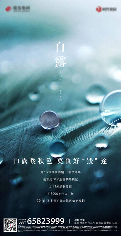 源文件下载【房地产白露节气海报移动端】编号：10820000614152973
