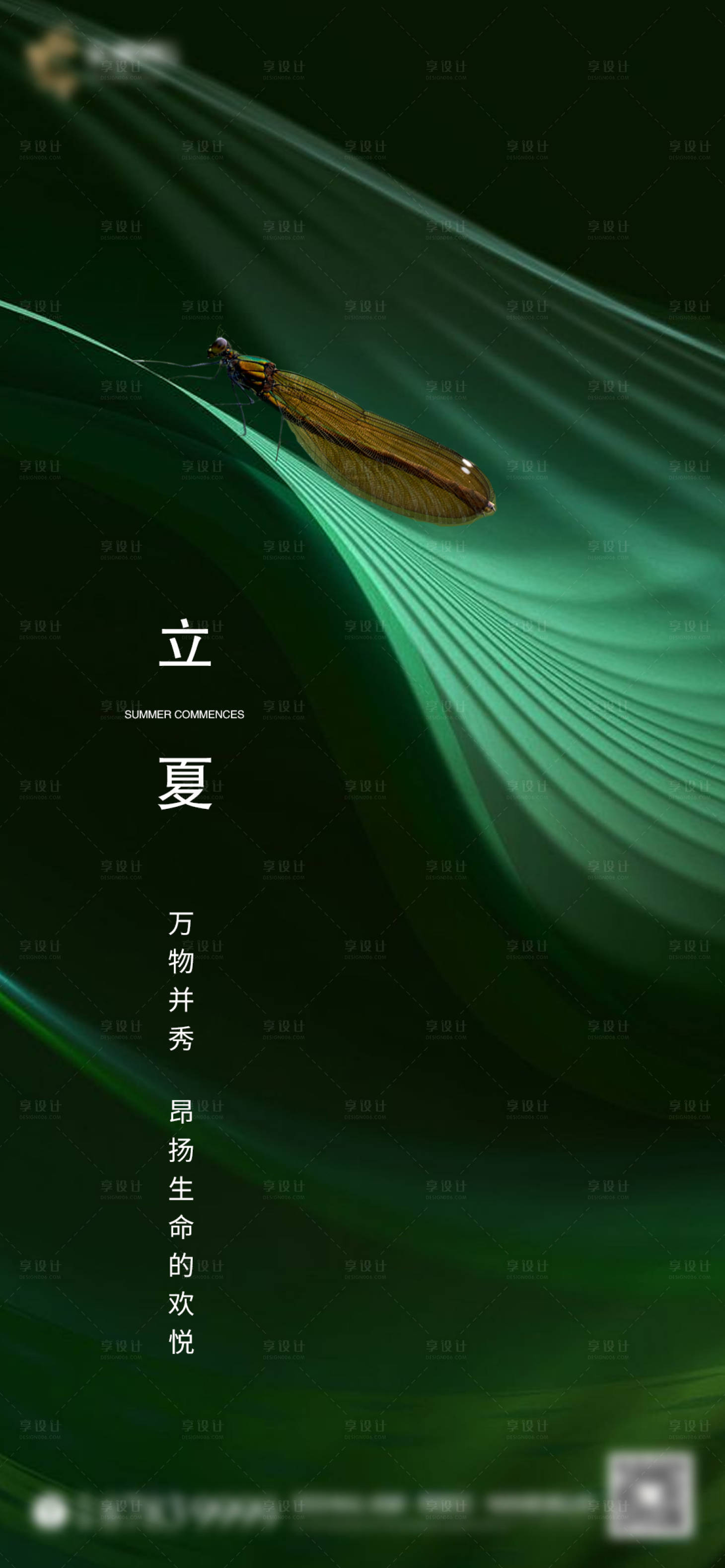 源文件下載【享設計】搜索編號：63580000478474816【地產立夏節氣移動端海報】