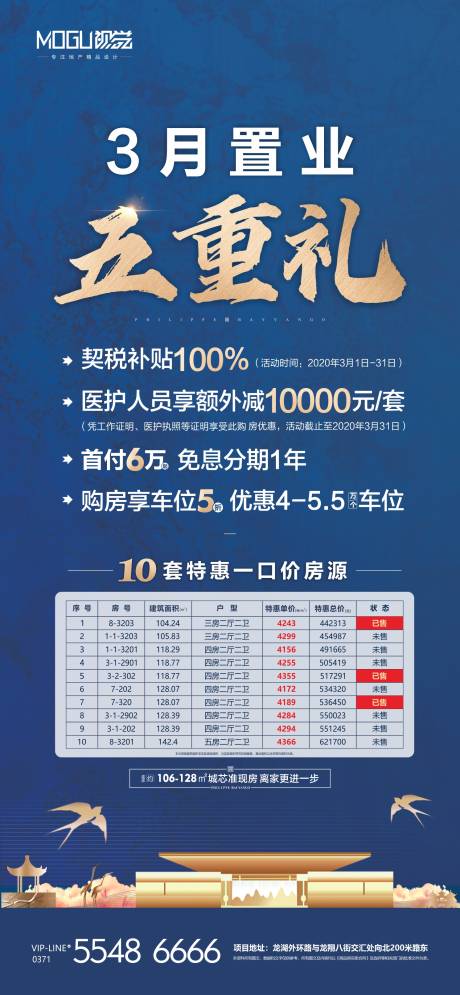 源文件下载【享设计】搜索编号：66370000529464901【地产春天置业五重礼微信海报】