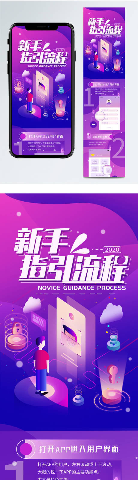 编号：20200318150149045【享设计】源文件下载-新手指引流程介绍信息长图