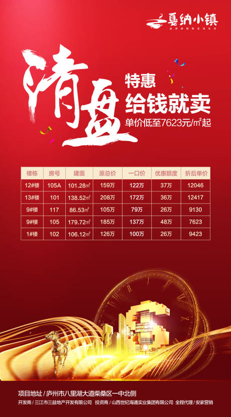 源文件下载【房地产商铺特价房清盘海报】编号：24820000604123505