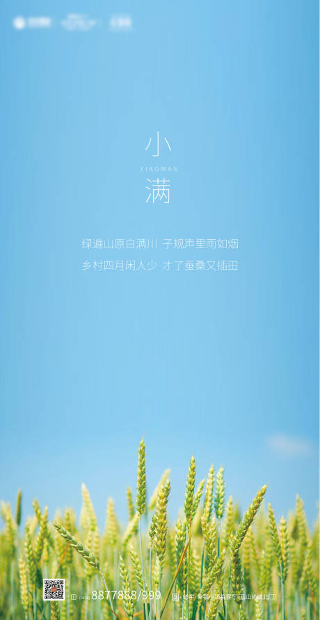源文件下载【小满节气海报】编号：86620000562762784