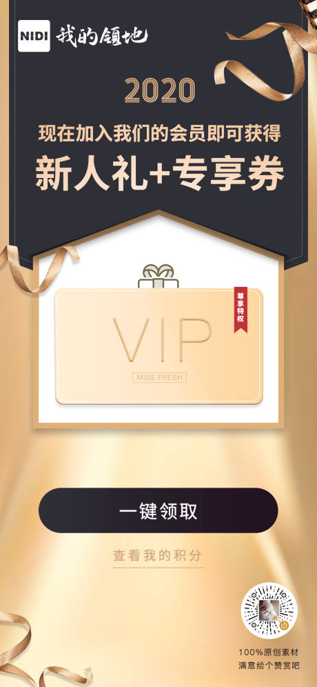 源文件下载【新人礼VIP专享礼券海报】编号：26210000534251413