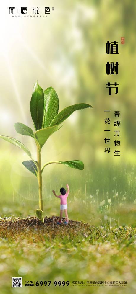 源文件下载【植树节节日移动端海报】编号：94190000501721504