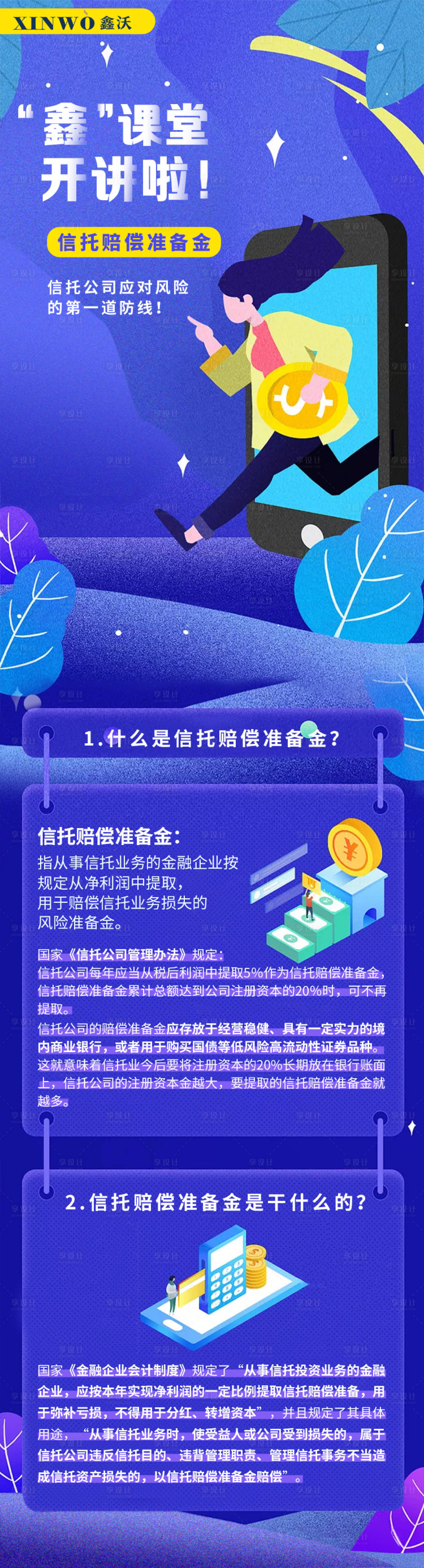源文件下載【享設計】搜索編號：32480000632783153【鑫課堂開講啦信托賠償準備金】