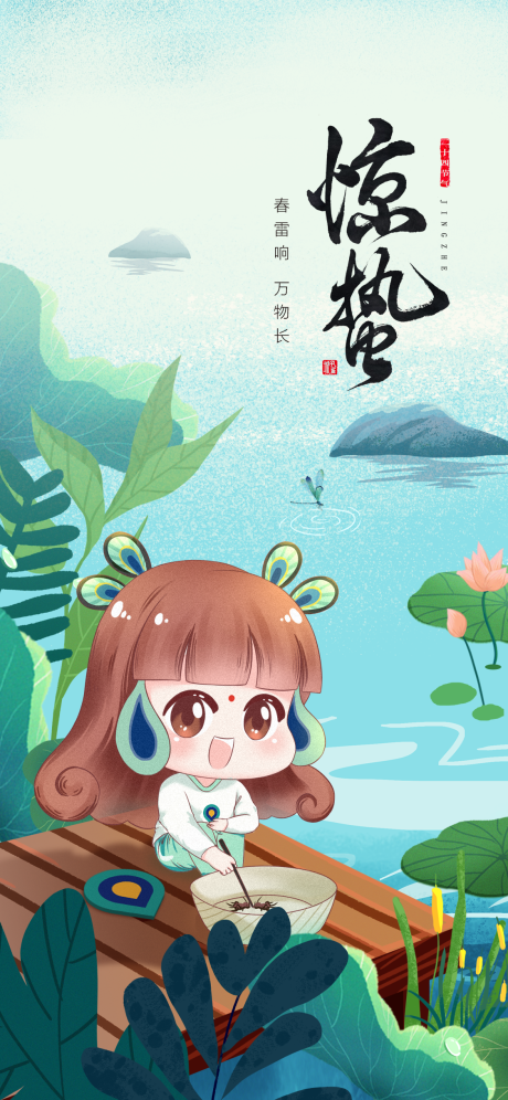 源文件下载【惊蛰节气移动端海报】编号：68360000521412295