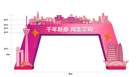 源文件下载【房地产缤纷营销中心开放拱门门头广告】编号：91310000470252237